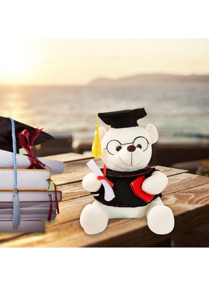 Premium Graduation Teddy Bear Character Plush Toy Wearing Cap and Glasses with Diploma – Soft Stuffed Graduation Gift - Image 3